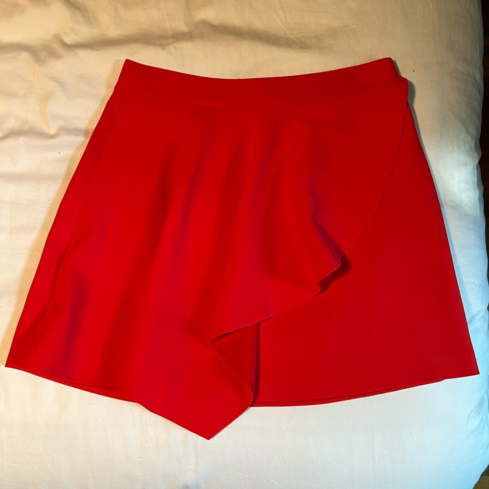 Alice & Olivia Red Mini Skirt